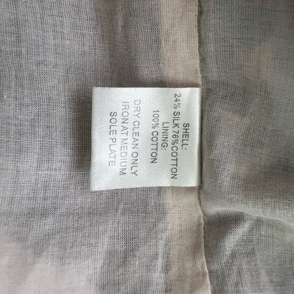 Peruvian Connection Cote Dazur Blue Floral Silk Blend Dress Size 6 - Picture 13 of 13